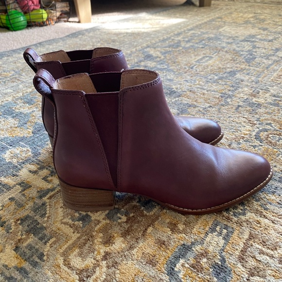 Madewell Burgundy Carina Ankle Boot - Picture 4 of 5